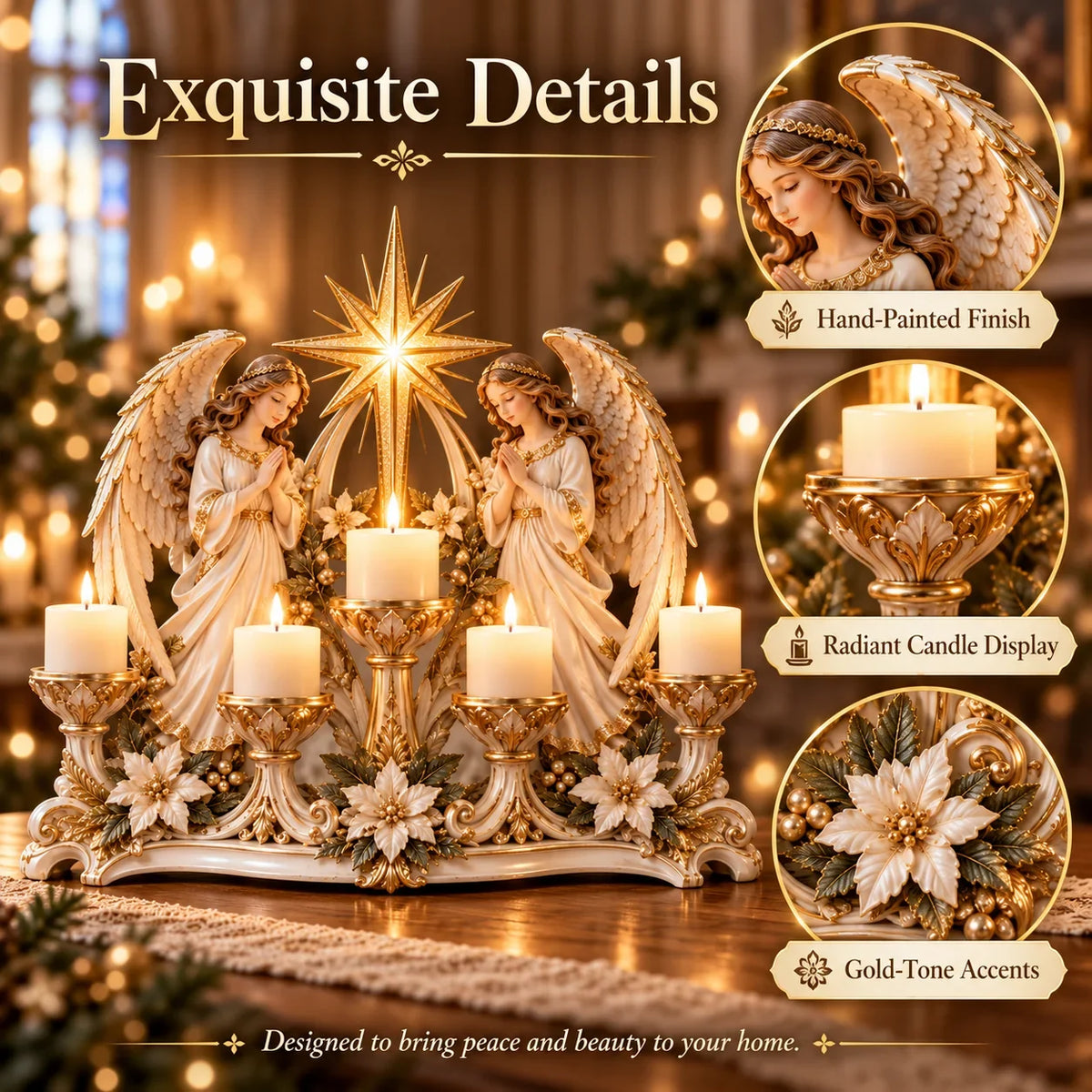 ⭐⭐🕯️ Light Of His Presence — Sacred Christian Candleholder ✝️🤍