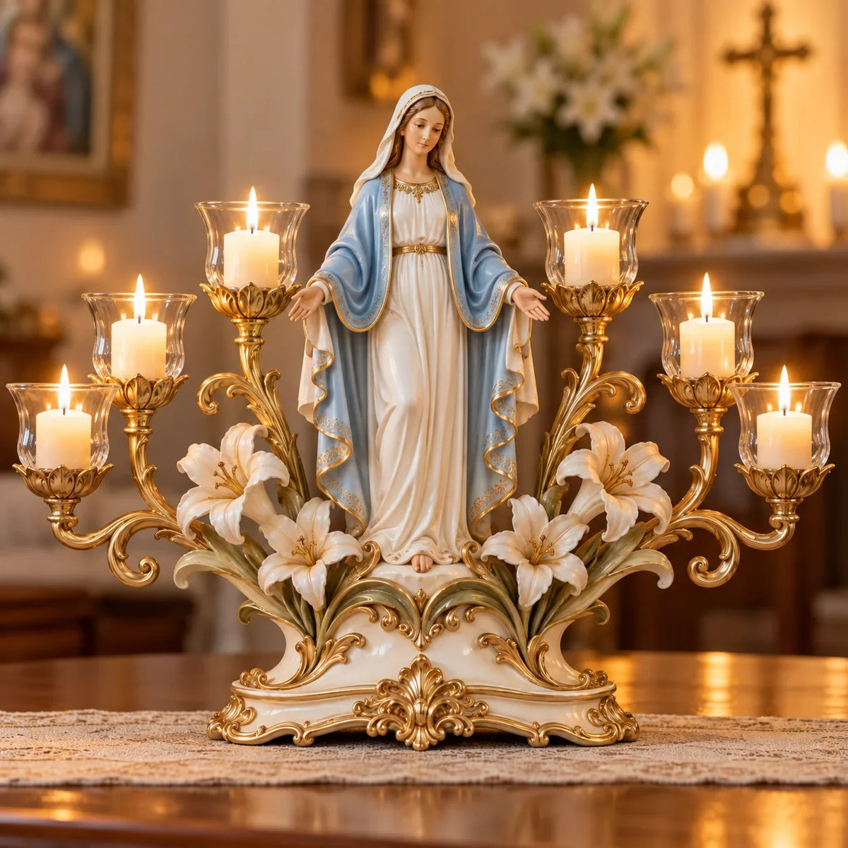 ⭐⭐🕯️ Light Of His Presence — Sacred Christian Candleholder ✝️🤍