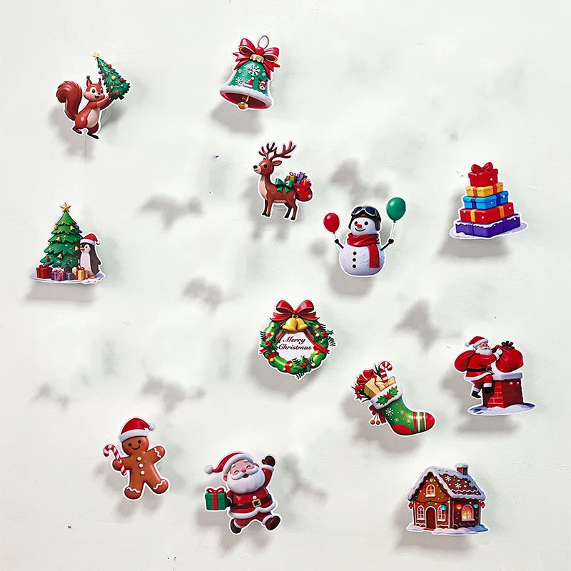 LED Christmas Light-Up Wall Decals