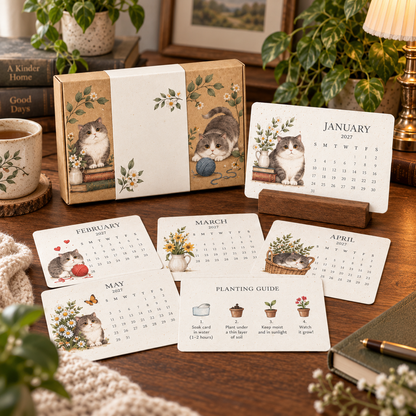 🐱 2027 · Cozy Cottage Cat Calendar
