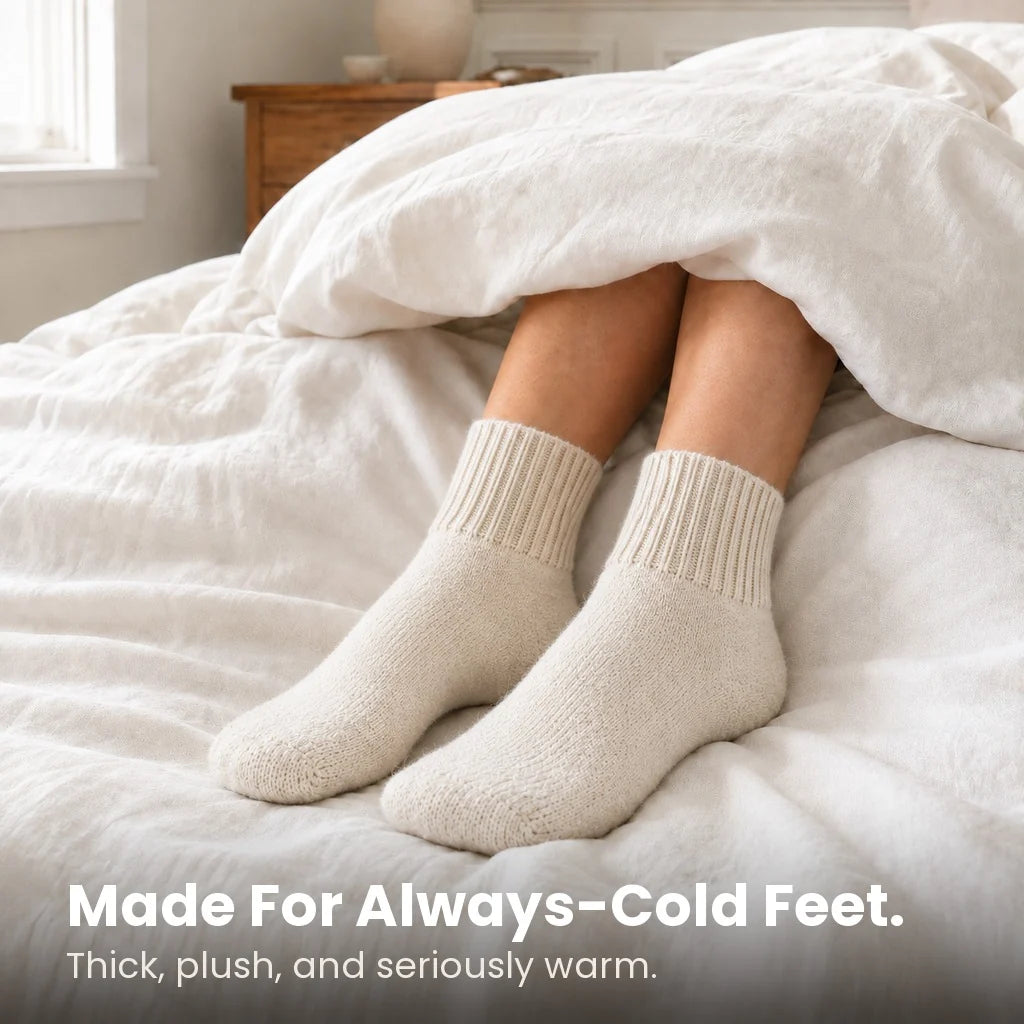 🎁Last Week Buy 2 Set Save ￡5.99 🧦✨Sweater Socks - The Coziest Slouchy Boot Socks (5 Pairs)