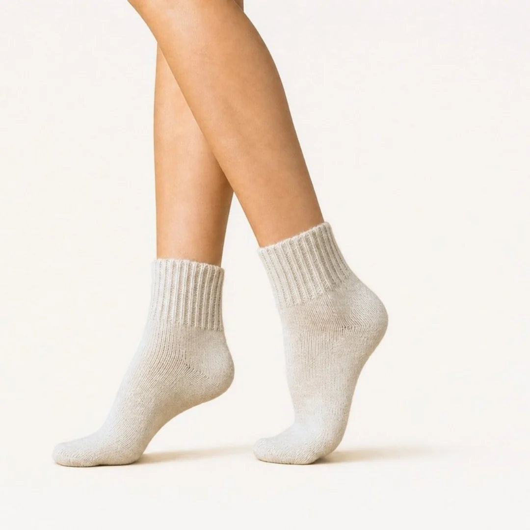 🎁Last Week Buy 2 Set Save ￡5.99 🧦✨Sweater Socks - The Coziest Slouchy Boot Socks (5 Pairs)
