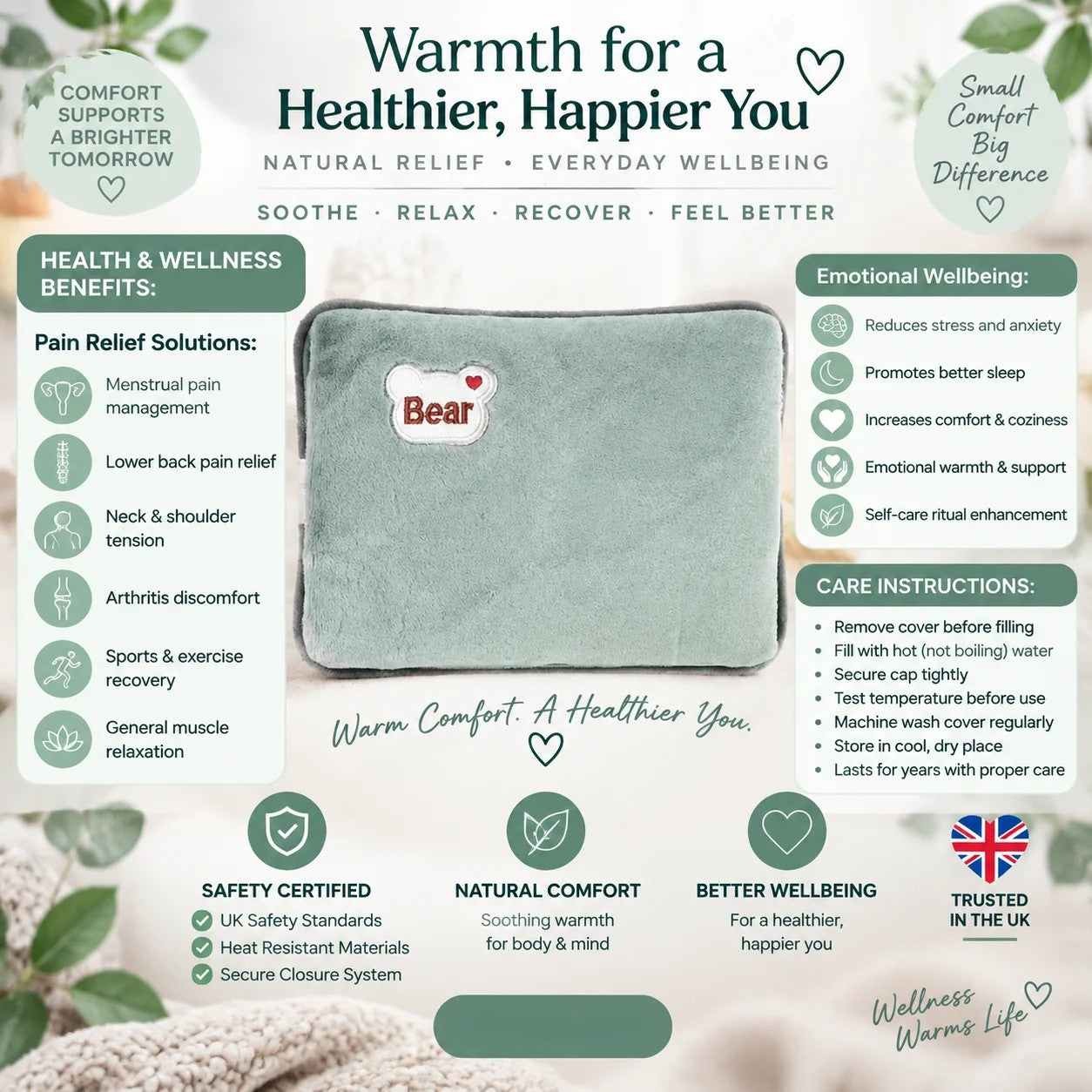 Rechargeable Warm Compress Heat Pack