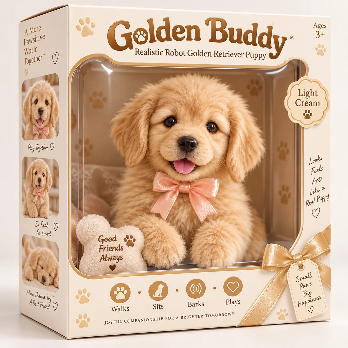 Realistic Robot Golden Retriever Puppy