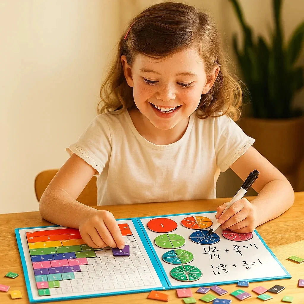 🧠Magnet Montessori Fraction Puzzle✨