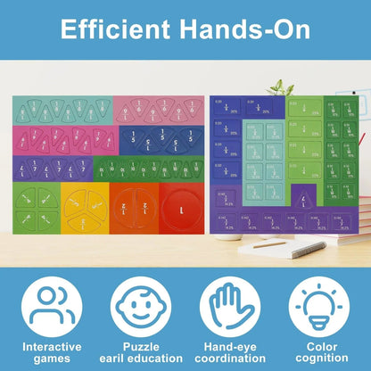 🧠Magnet Montessori Fraction Puzzle✨