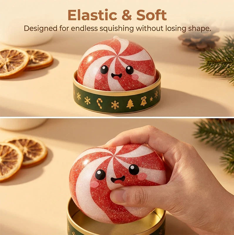 🎁Christmas Baozi Glitter Jelly Stress Relief Squishy Toy