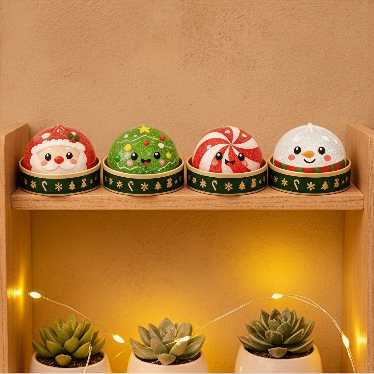 🎁Christmas Baozi Glitter Jelly Stress Relief Squishy Toy