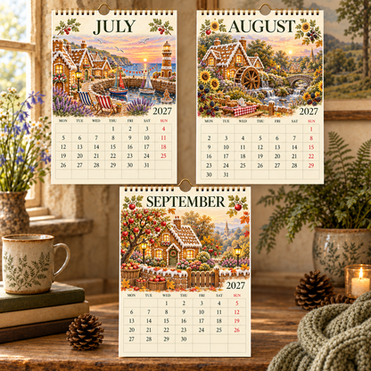 Landing Page Copy｜The Cosy Gingerbread Village 2027 Calendar