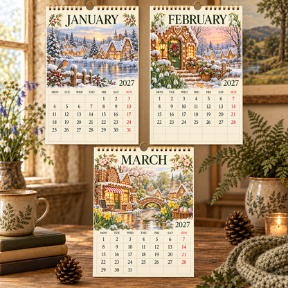 Landing Page Copy｜The Cosy Gingerbread Village 2027 Calendar