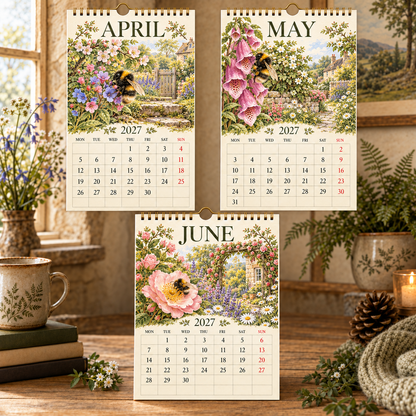 🐝 2027 Bumblebee Garden Desk Calendar