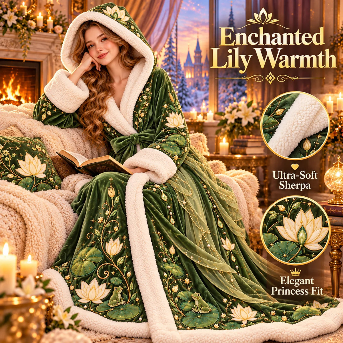 🔥Last Day 49% OFF-👑 Princess Heated Robe ✨ Wrap Yourself in Royal Warmth