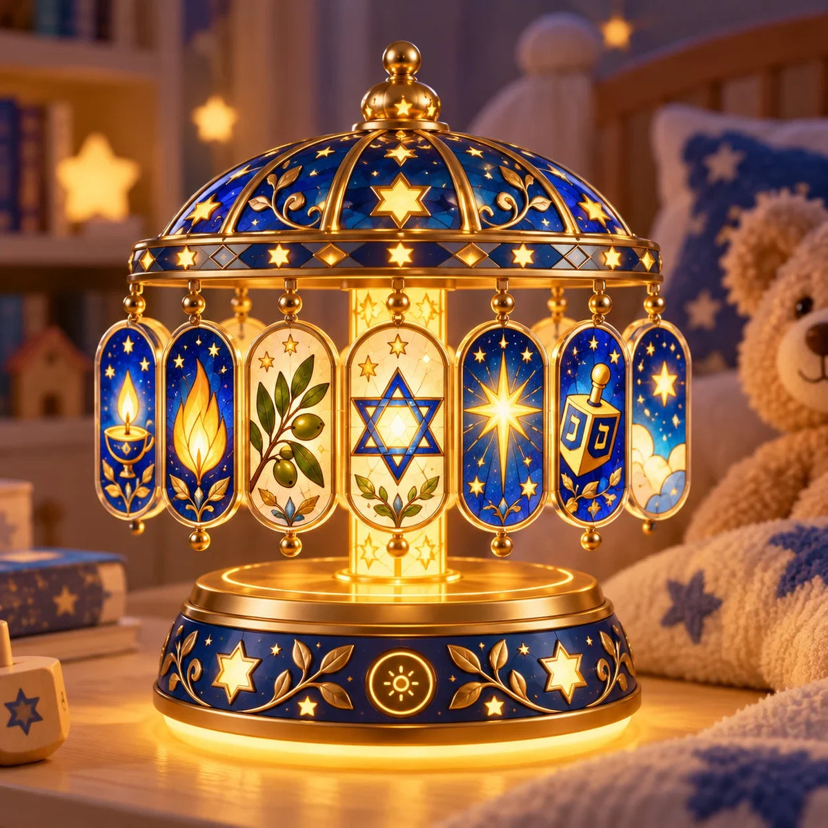 ✨ Eight Nights of Wonder™ – Color-Changing Hanukkah Night Light