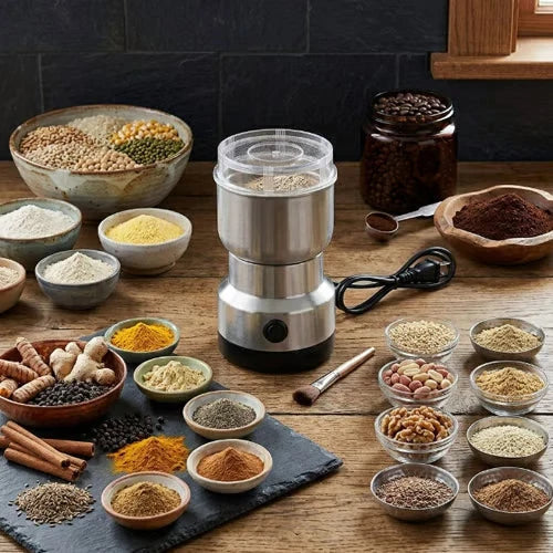 🌿high-speed Stainless Steel Grain Grinder