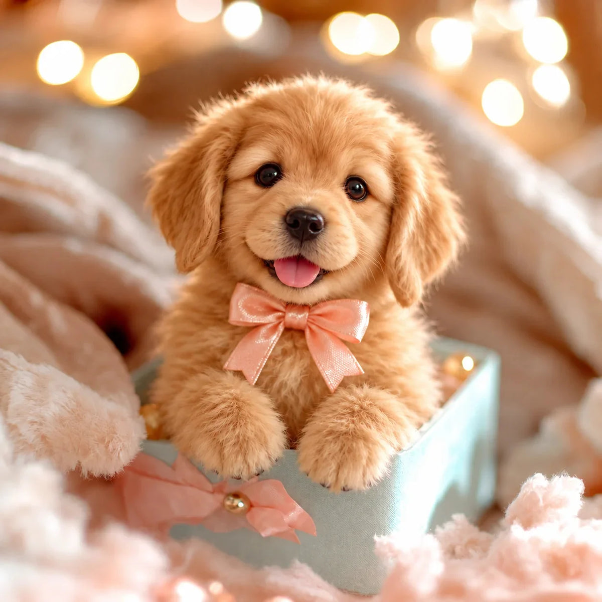Realistic Robot Golden Retriever Puppy