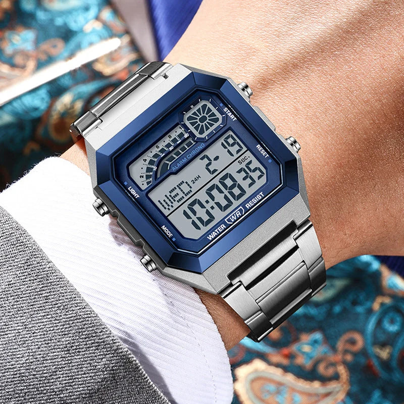 📢 49% Off Now! ⌚ Unisex Digital Watch With Square Display & Luminous Backlight – Sleek Design, Bright Backlight & Comfortable Fit – Perfect For Daily Wear, Sports & Travel 💪