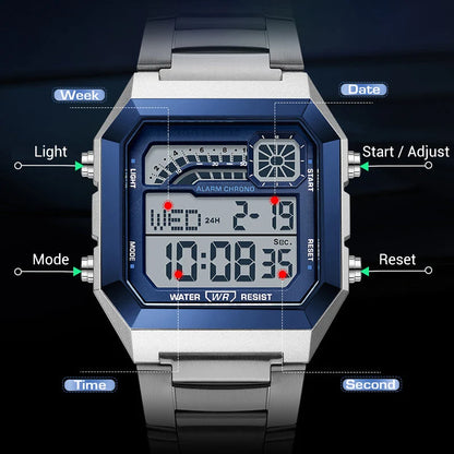 📢 49% Off Now! ⌚ Unisex Digital Watch With Square Display & Luminous Backlight – Sleek Design, Bright Backlight & Comfortable Fit – Perfect For Daily Wear, Sports & Travel 💪
