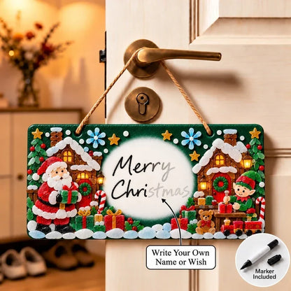 ⏳ Last Day 49% OFF – 🎄 Beginner-Friendly DIY Sea Glass Christmas Hanging Sign Kit | 8 Festive Designs with Handwritten Personalization ✍️