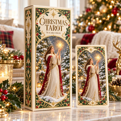 Last Day 48% OFF🎉-🔮 Yuletide Tarot Deck | 78 Festive Cards & A Guided 12-Day Holiday Ritual