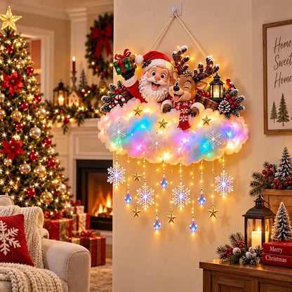 Magical Christmas Glow Cloud Wall Hanging
