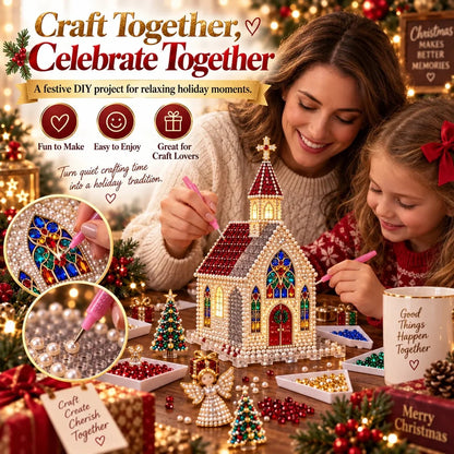 ✨🔥sparkling Christmas Church Diy Gem Art Kit