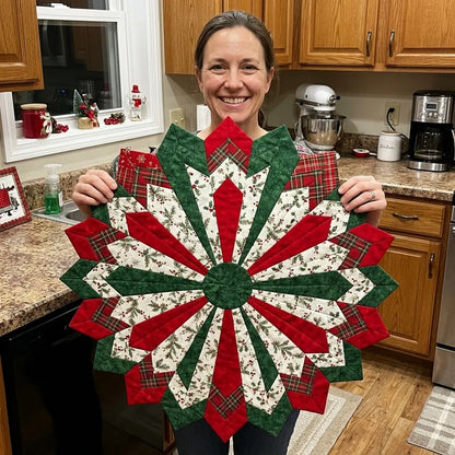 👉🔥💯Christmas Flower Diatomaceous Earth Placemat丨Finished Mat