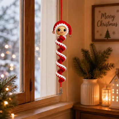 ☃️Crochet Snowman Spiral Ornament Diy Kit  🧶🎄✨