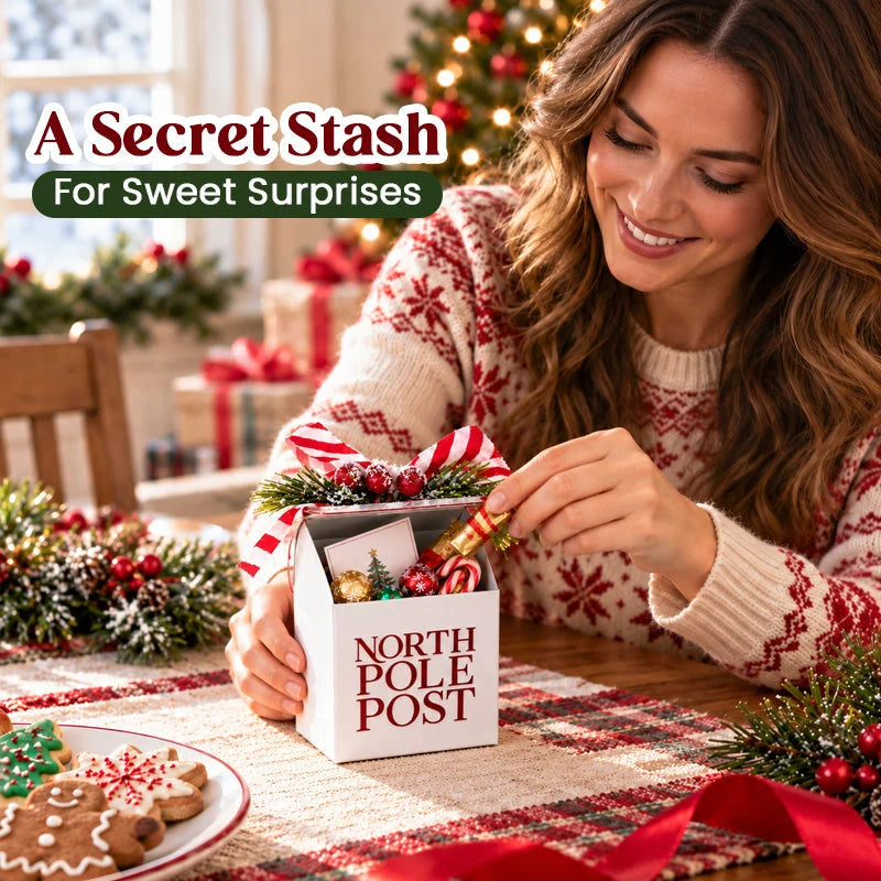 North Pole Post Christmas Treat Box