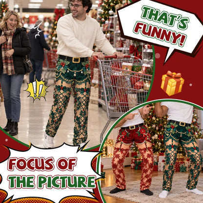 😂Funny Christmas Illusion Pants