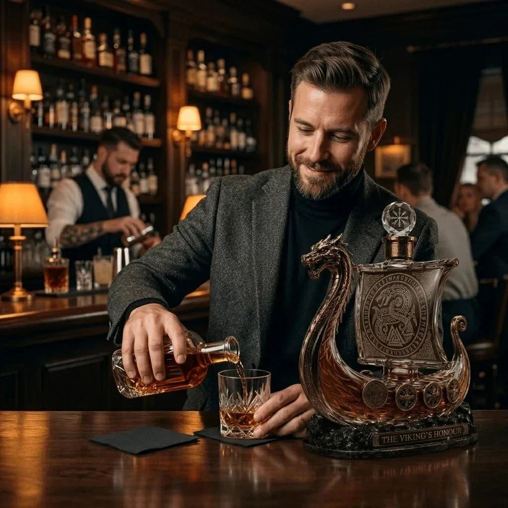 🛡️⚔️the Viking's Honour - Limited Edition Crystal Whiskey Decanter