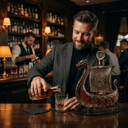🛡️⚔️the Viking's Honour - Limited Edition Crystal Whiskey Decanter