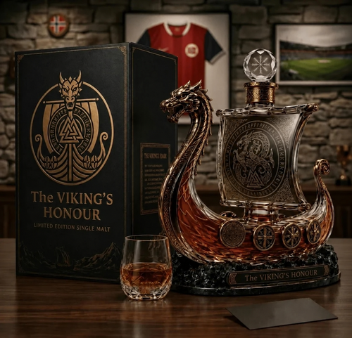 🛡️⚔️the Viking's Honour - Limited Edition Crystal Whiskey Decanter