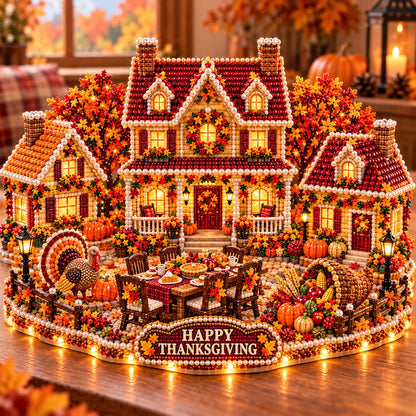 🔥 Holiday Sale: 48% Off 🍂 DIY Sparkling Autumn Village — 3D Diamond Art Decoration Kit