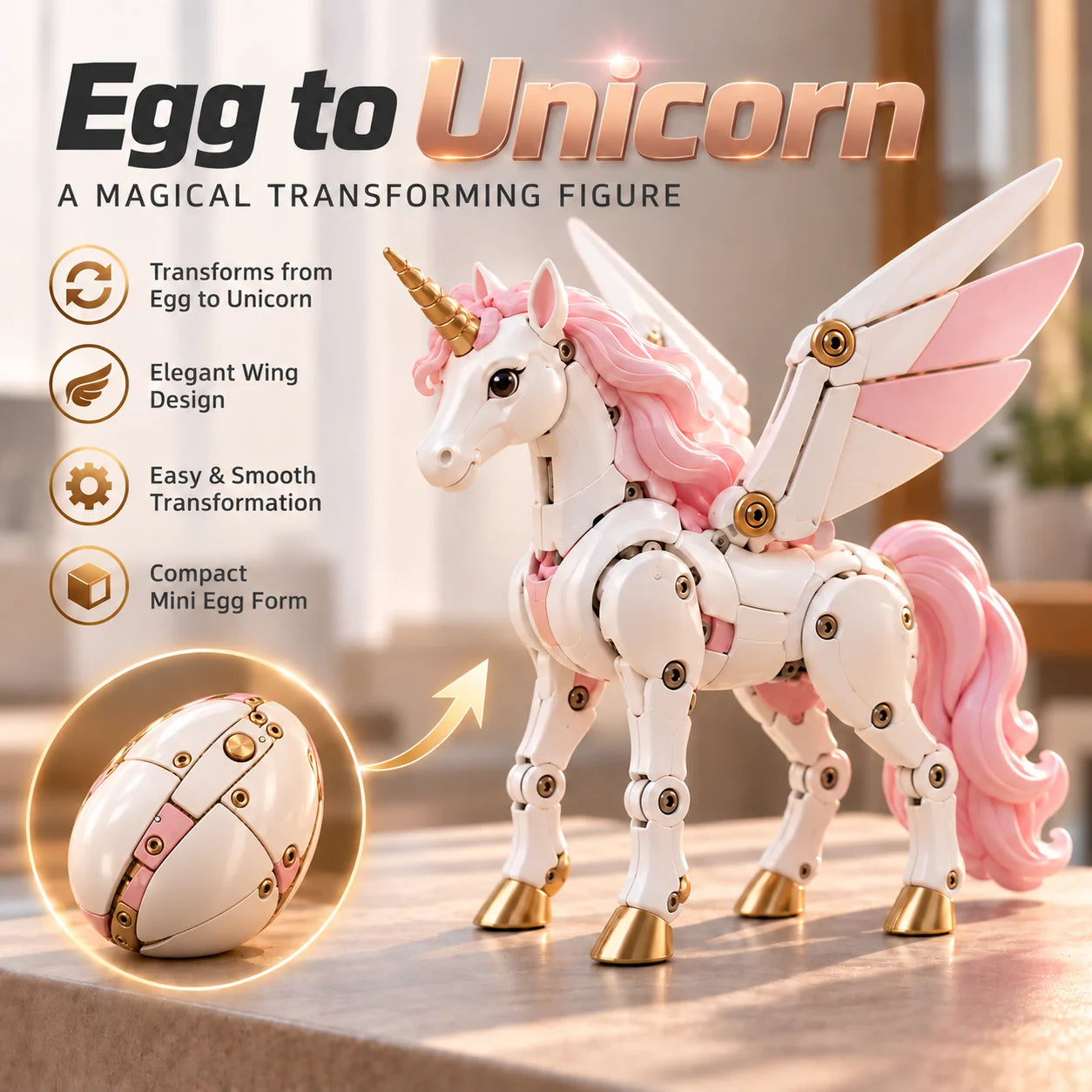 UnicornMorph Transforming Mechanical Toy