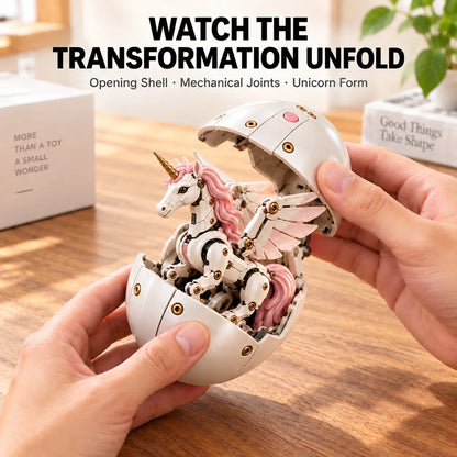 🥚🦄 UnicornMorph – Egg to Unicorn Transforming Mechanical Toy
