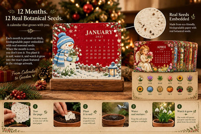 🎄🗓️✨ Christmas Limited-Edition-49% OFF — 🪴✨ 2027 Eco-Friendly Plantable "Eternal" Seed Calendar