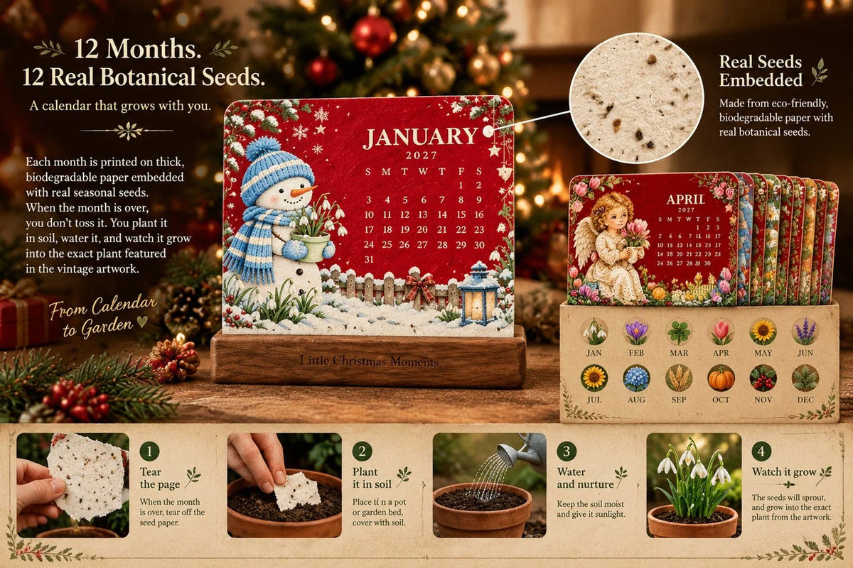 🎄🗓️ Christmas Limited-Edition-49% OFF — 🪴✨ 2027 Eco-Friendly Plantable "Eternal" Seed Calendar
