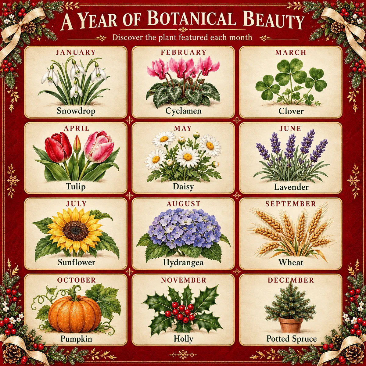 🎄🗓️✨ Christmas Limited-Edition-49% OFF — 🪴✨ 2027 Eco-Friendly Plantable "Eternal" Seed Calendar