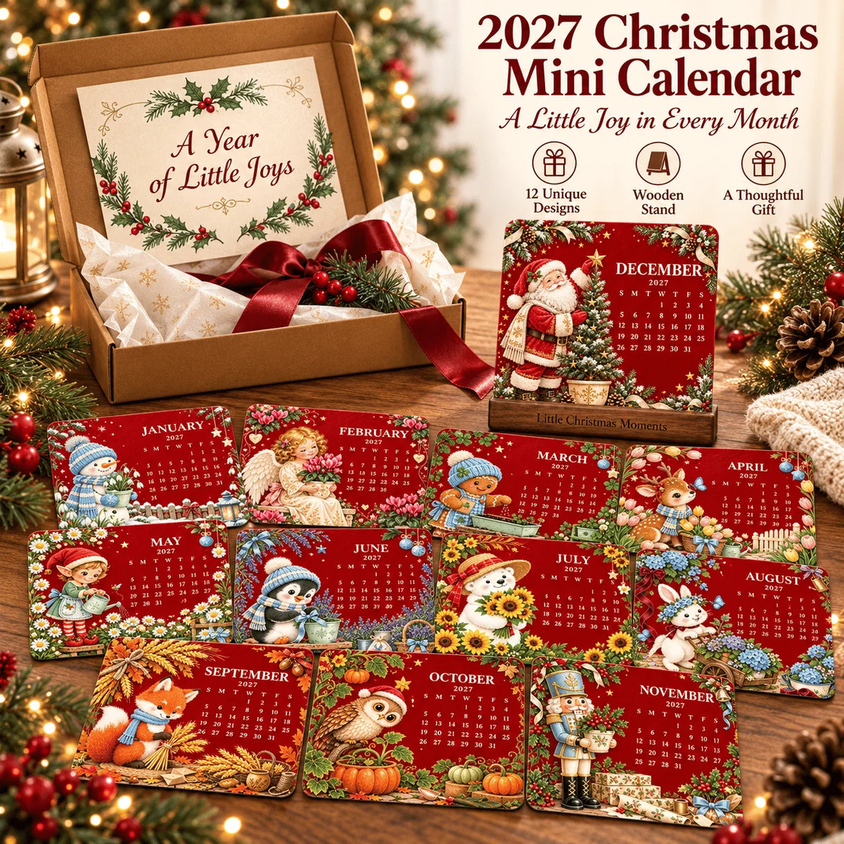 🎄🗓️✨ Christmas Limited-Edition-49% OFF — 🪴✨ 2027 Eco-Friendly Plantable "Eternal" Seed Calendar