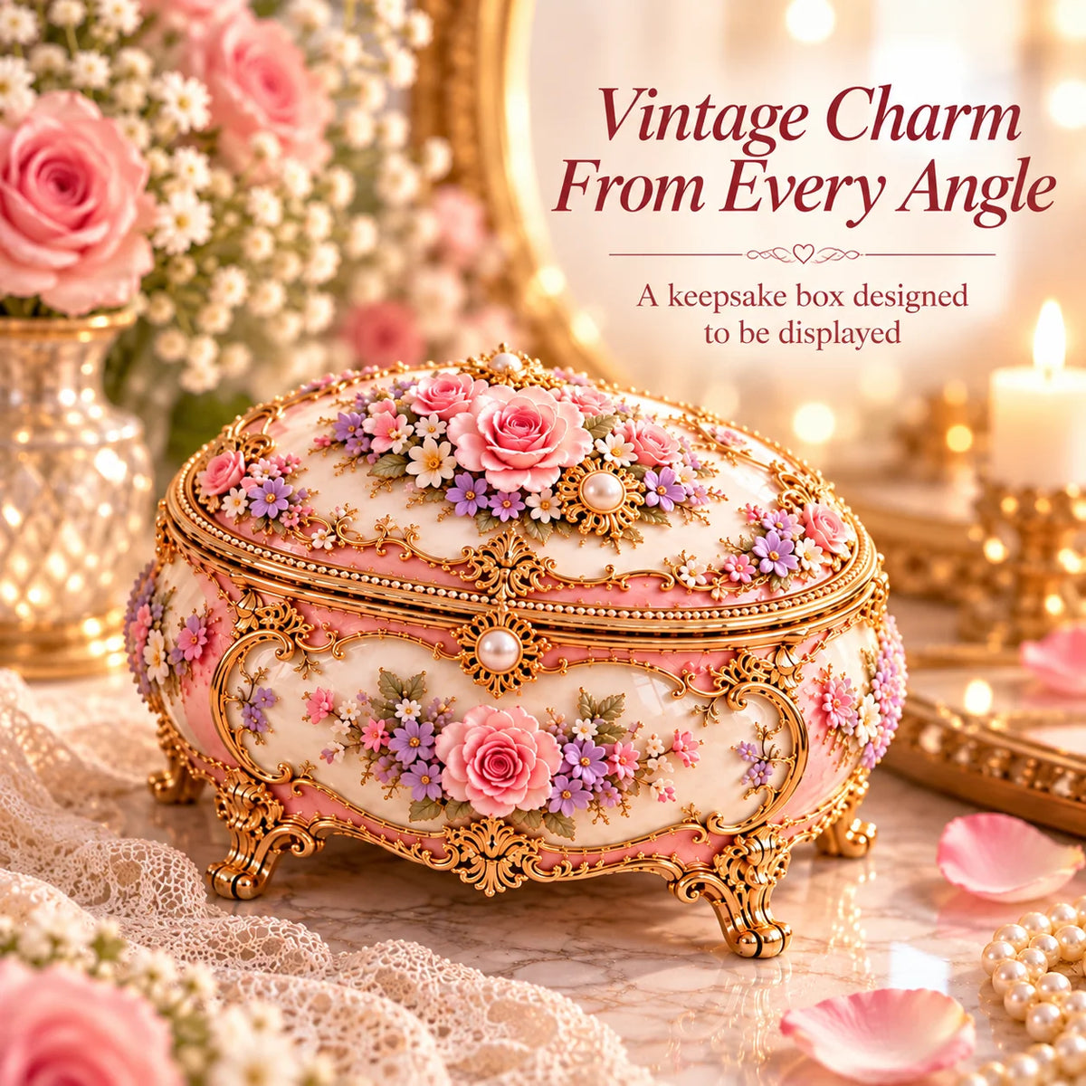 🌸 49% OFF Floral Ballerina Music Box – A Romantic Keepsake With a Magical Butterfly Reveal 🦋