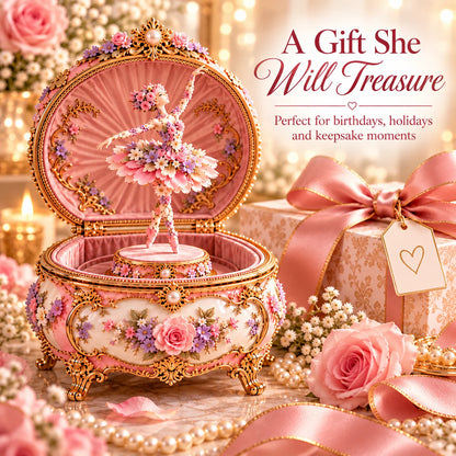 🌸 49% OFF Floral Ballerina Music Box – A Romantic Keepsake With a Magical Butterfly Reveal 🦋