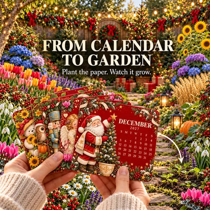 🎄🗓️ Christmas Limited-Edition — 🪴✨ Eco-Friendly Plantable “Timeless” Seed Calendar 2027