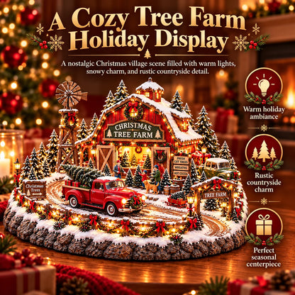 ✨🔥Last Day 49% OFF🔥🚗🎄 Christmas Classic Gas Station Village™ – Lighted Vintage American Gas Station with Classic Cars