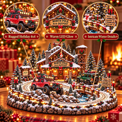 ✨🔥Last Day 49% OFF🔥🚗🎄 Christmas Classic Gas Station Village™ – Lighted Vintage American Gas Station with Classic Cars