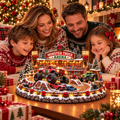 ✨🔥Last Day 49% OFF🔥🚗🎄 Christmas Classic Gas Station Village™ – Lighted Vintage American Gas Station with Classic Cars