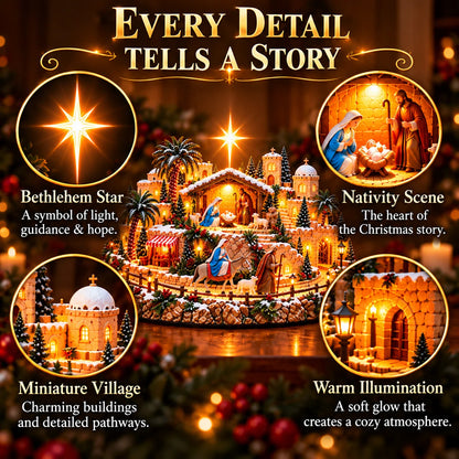 🌞 "Journey of the Star of Bethlehem™" Illuminated Village