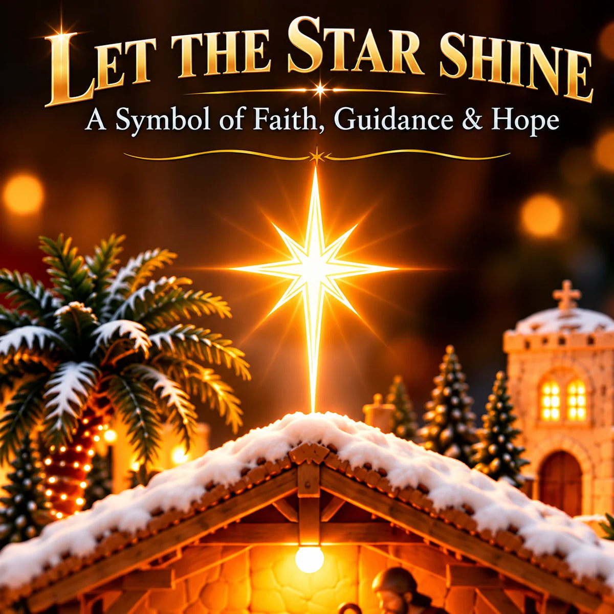🌞 "Journey of the Star of Bethlehem™" Illuminated Village