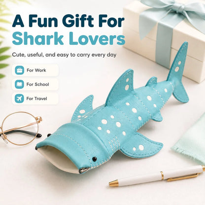 🔥 🦈🌊Cute Shark Glasses Case | Shark-Shaped Storage Pouch For Everyday Essentials