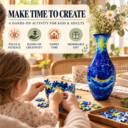 ✨🔥Hot Sale🔥 ✨ 3d Diy Puzzle Vase – 11 Creative Designs, Decorative Flower Vase & Craft Gift