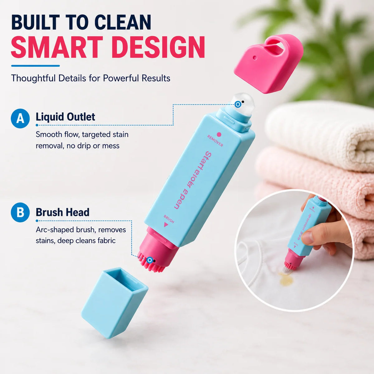 Portable Instant Stain Remover Pen For Clothes